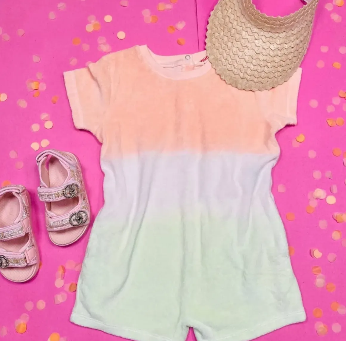 NORA OMBRÉ TERRY ROMPER