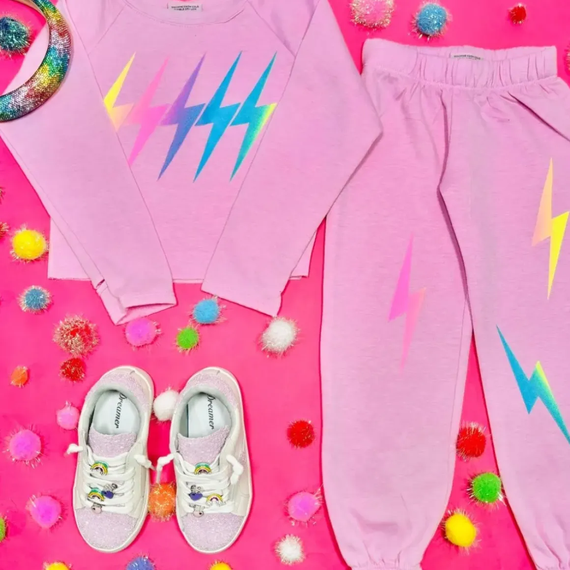 OMBRÉ BOLTS SWEATPANTS