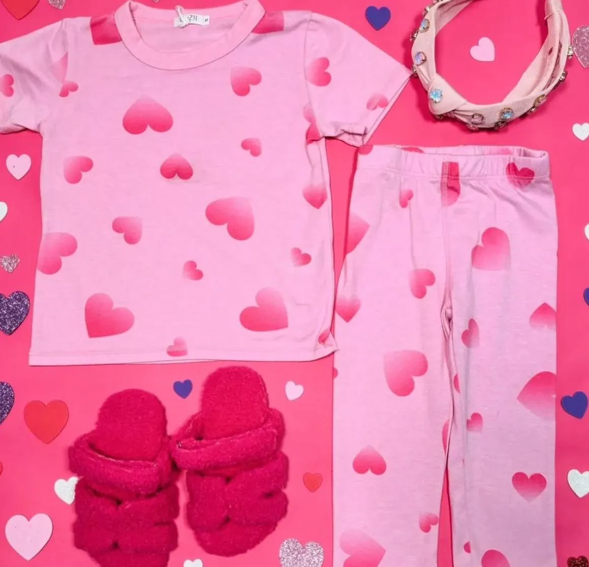 OMBRÉ HEART LEGGINGS