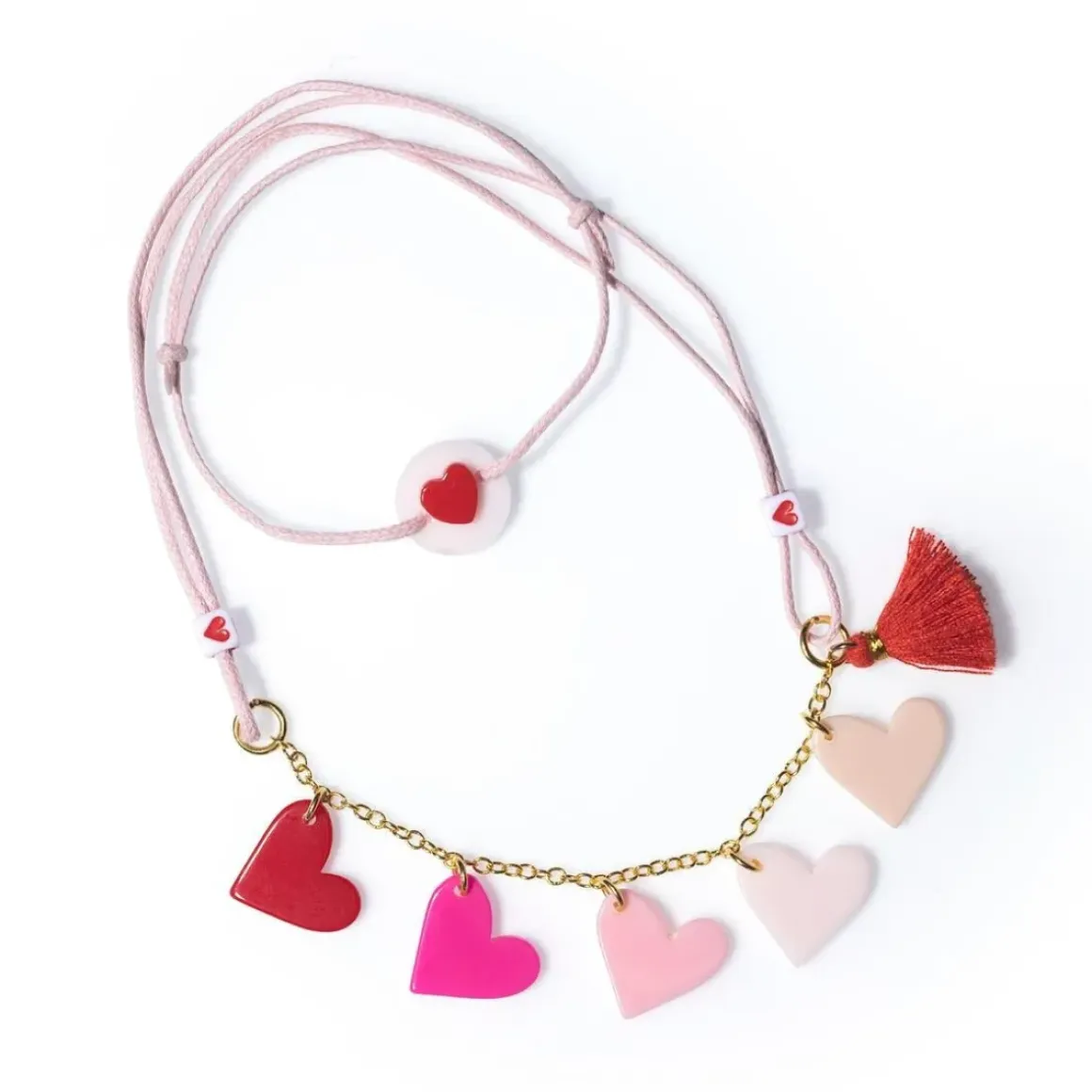 OMBRÉ HEARTS NECKLACE