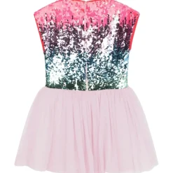 OMBRÉ SEQUIN TULLE DRESS