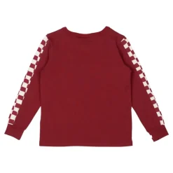 ON YOUR MARKS CHECKERED LONG SLEEVE TSHIRT