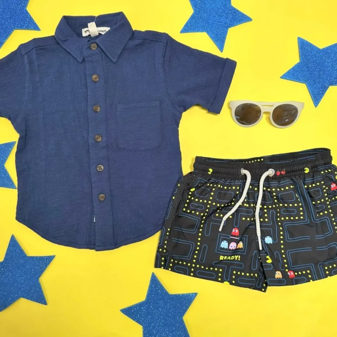 PACMAN SWIM TRUNKS