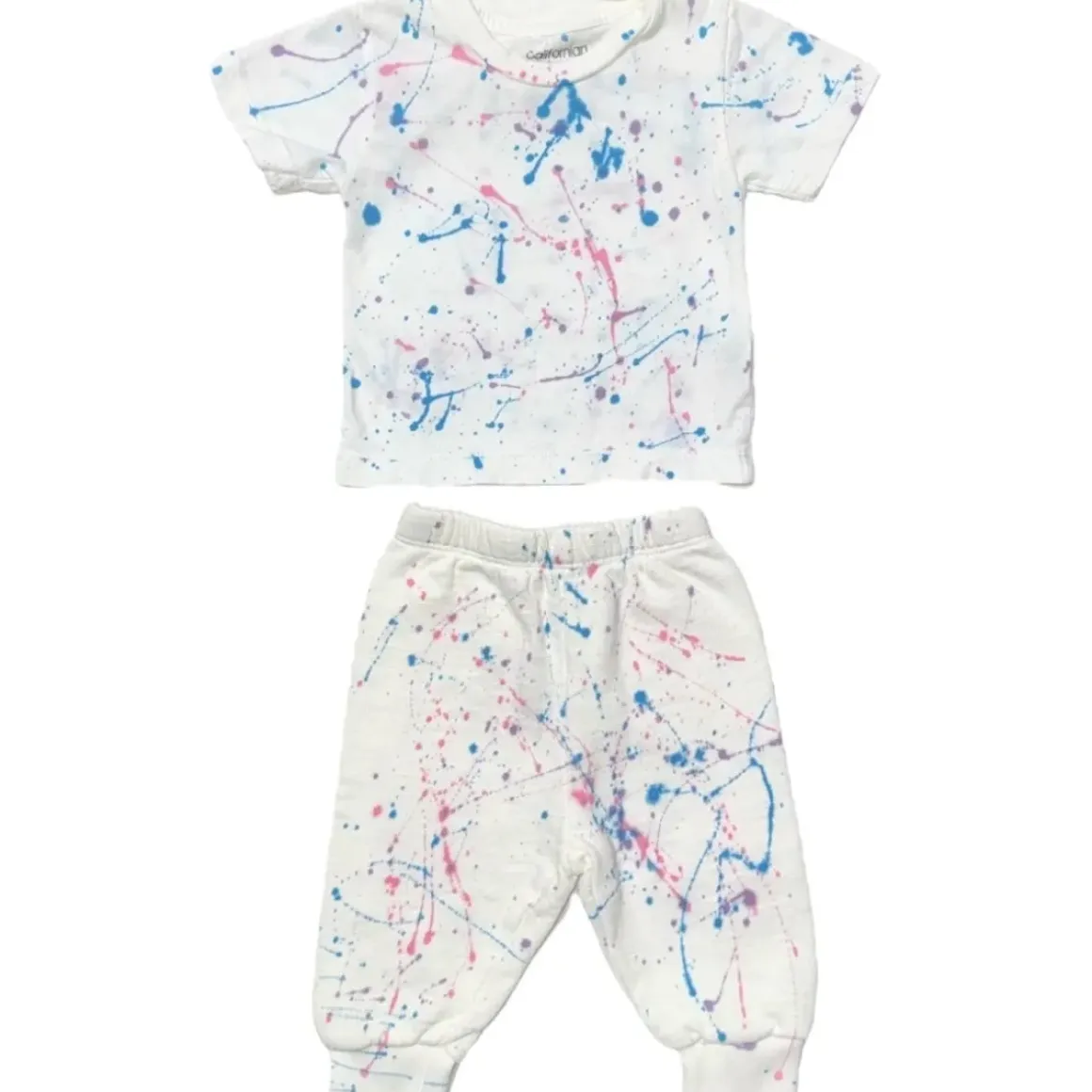 PAINT SPLATTER TSHIRT AND SWEATPANTS SET