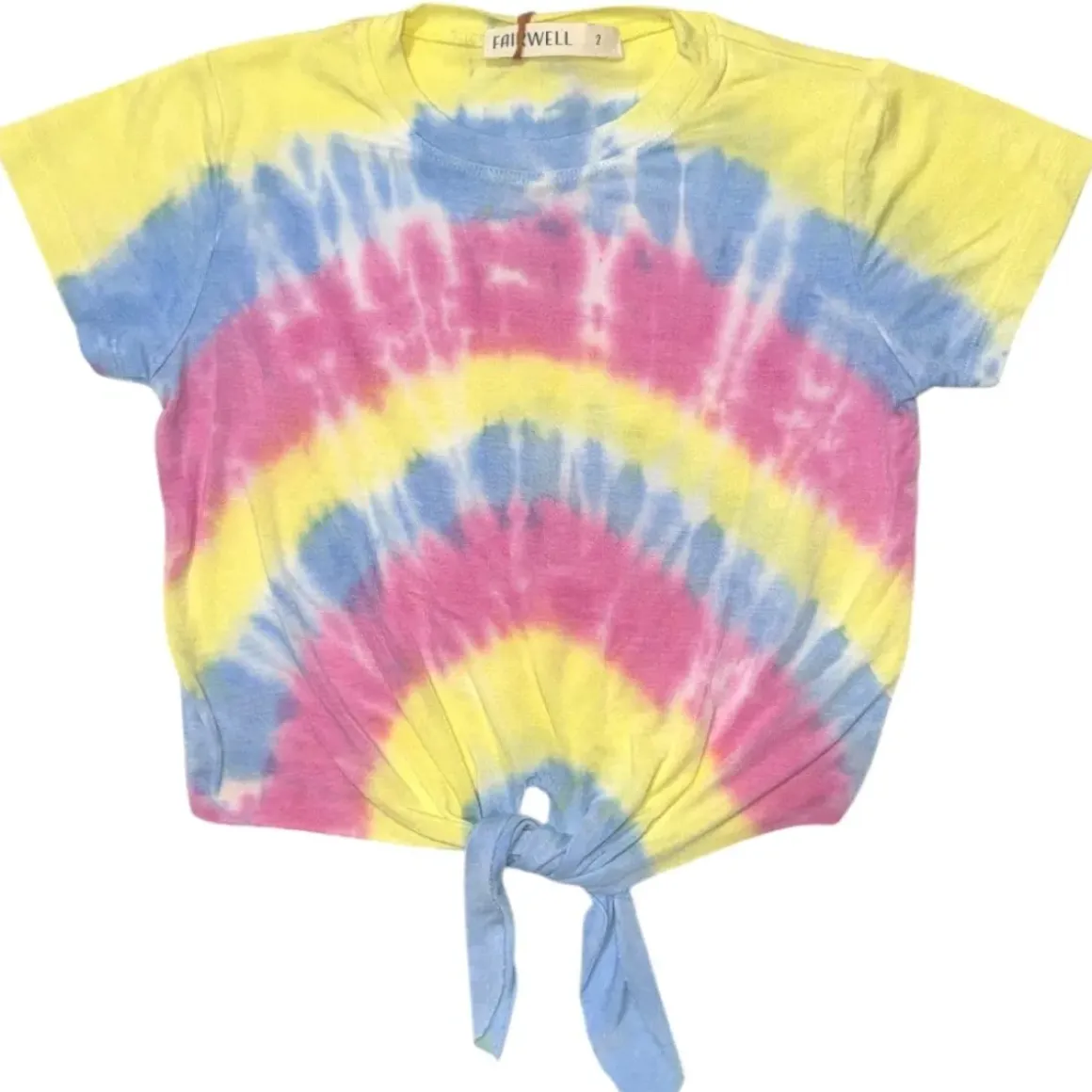 PASTEL PARTY TIE FRONT BEACH TSHIRT