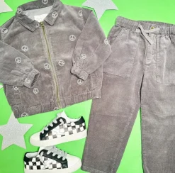 PEACE SIGN CORDUROY JACKET