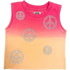 PEACE SIGN OMBRÉ TANK TOP