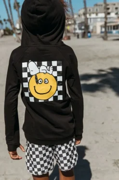 PEANUTS CHECKERED SWIM TRUNKS