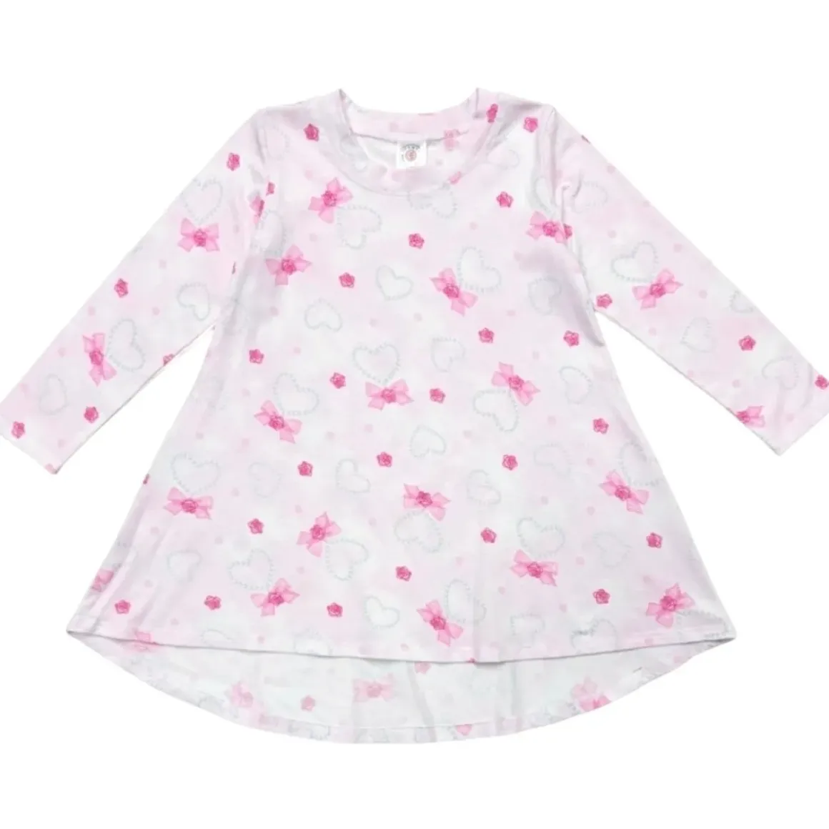 PEARLY HEARTS LONG SLEEVE DRESS