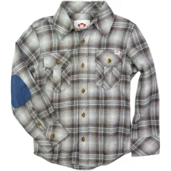 PLAID FLANNEL BUTTON DOWN TOP