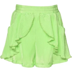 PLEATED RUFFLE SHORTS