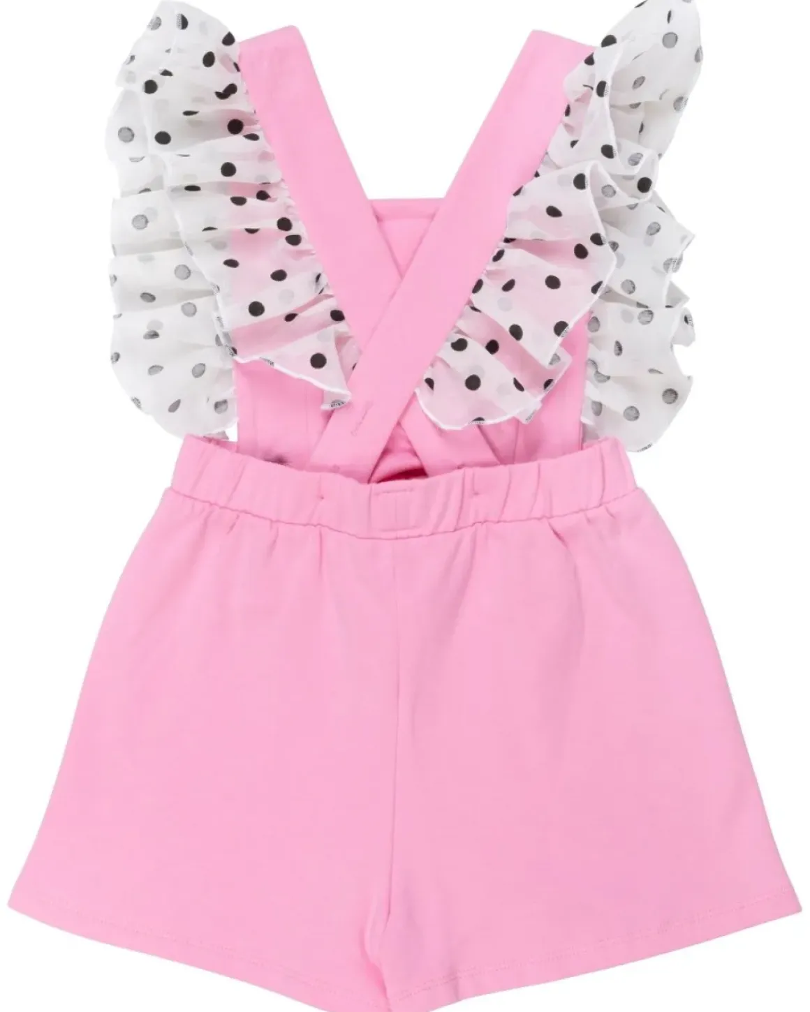 POLKA DOT FRILL ROMPER W/ REMOVABLE STRAPS
