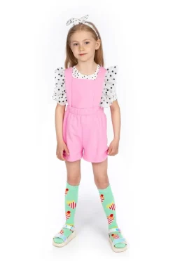 POLKA DOT FRILL ROMPER W/ REMOVABLE STRAPS