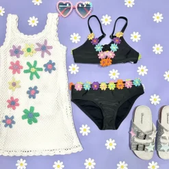 POPPY FLOWERS TWO PIECE BIKINI