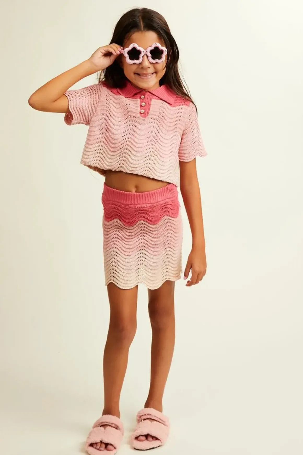 PORTOFINO CROCHET TOP AND SKIRT SET