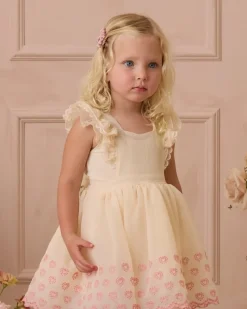 PROVENCE EYELET HEARTS DRESS