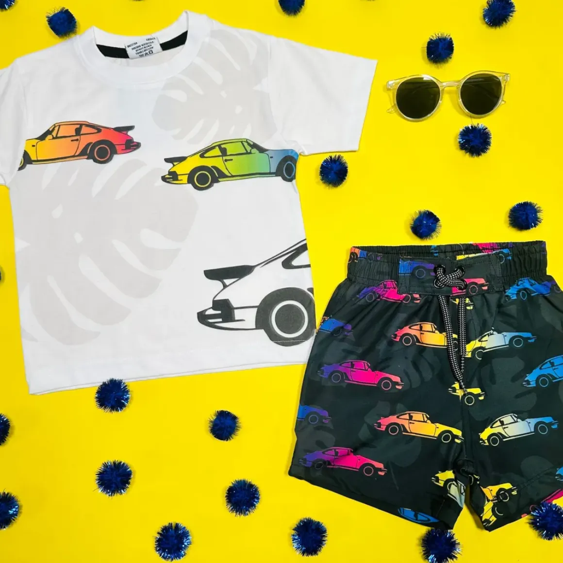 RACE CARS & PALM TREES TSHIRT