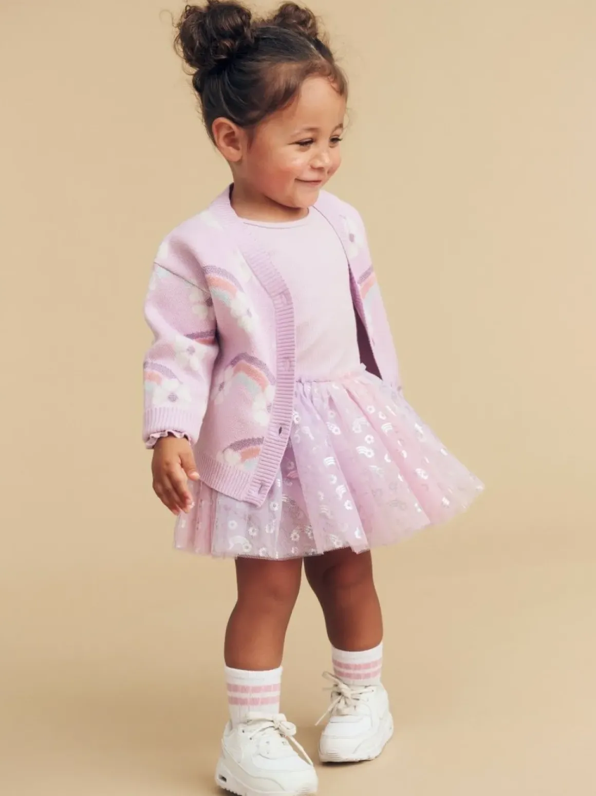 RAINBOW RIB ONESIE DRESS