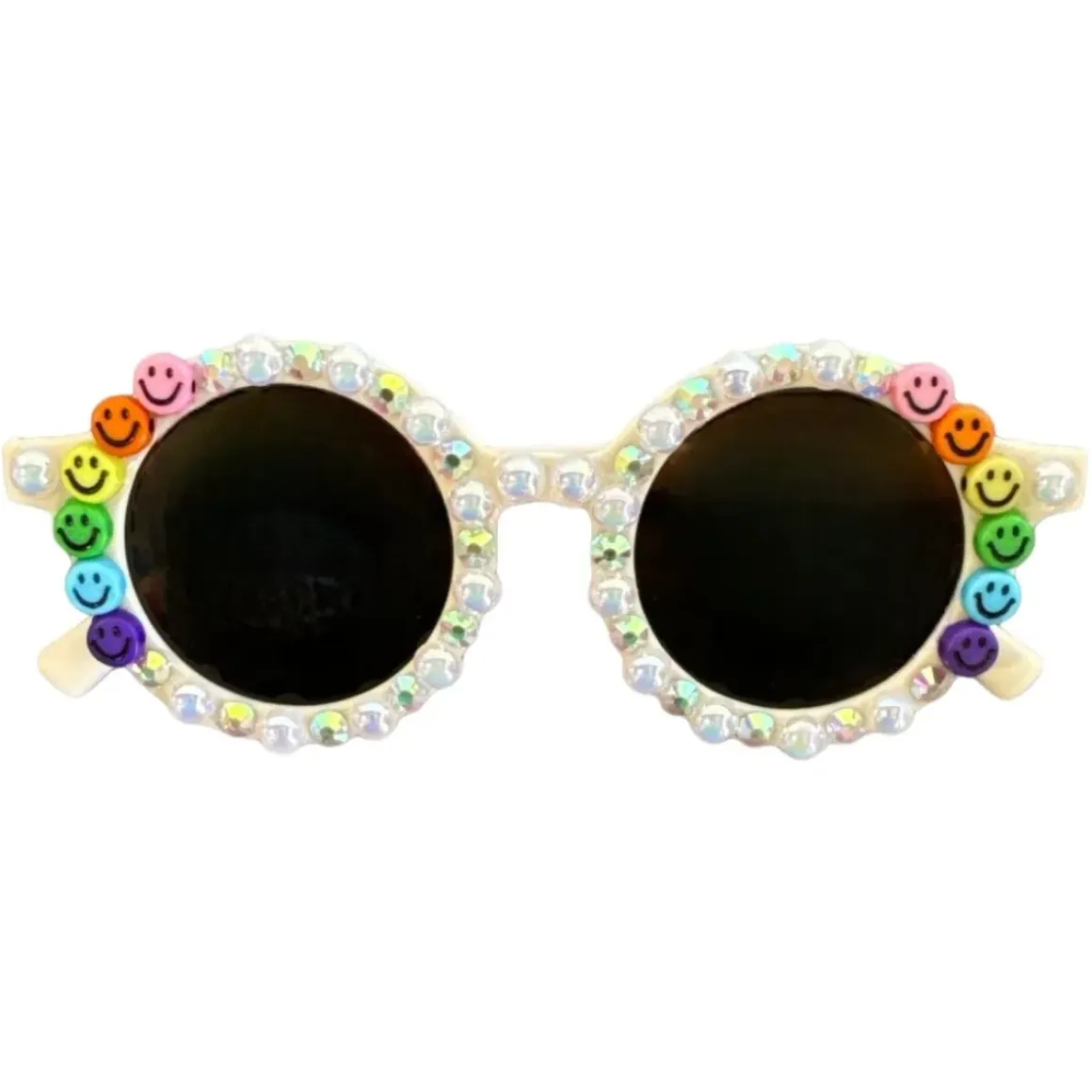 RAINBOW SMILEY FACE SUNGLASSES