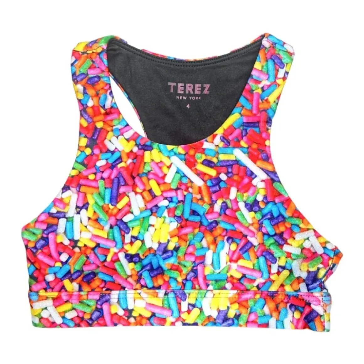 RAINBOW SPRINKLES SPORTS BRA