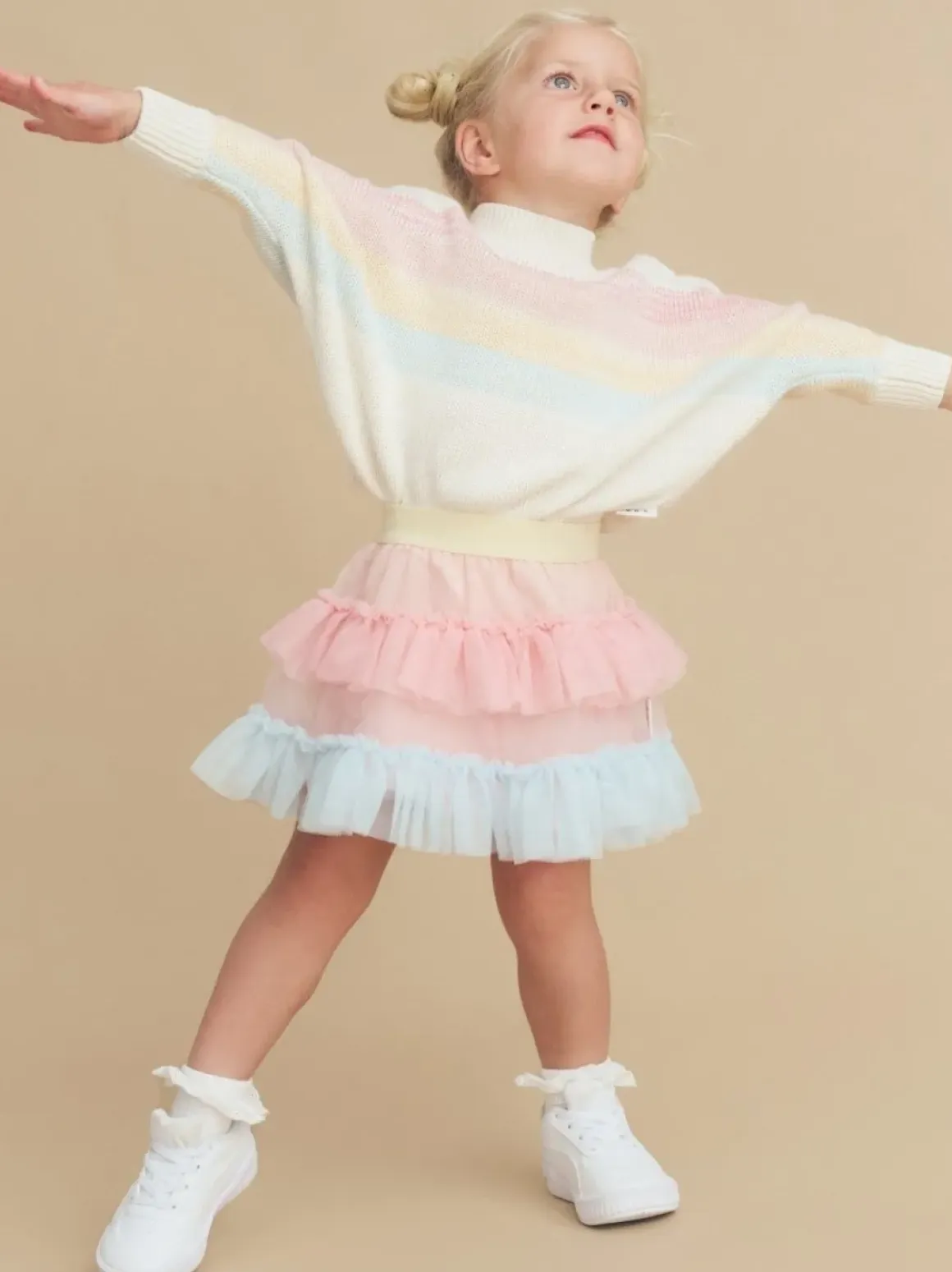 RAINBOW TULLE SKIRT