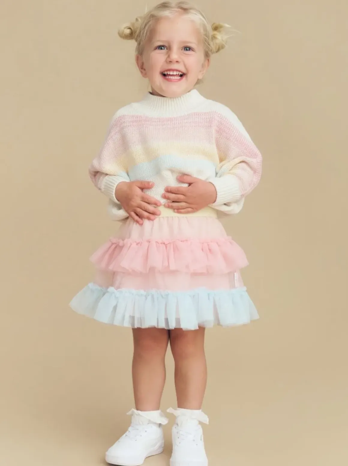 RAINBOW TULLE SKIRT