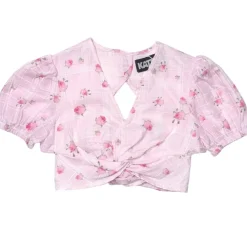 ROSEBUD PLAID JULIETTE TOP