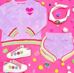 RUBY HEART TERRY SWEATSHIRT