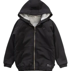 RUGGED SHERPA ZIP UP HOODIE JACKET