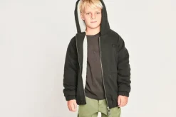 RUGGED SHERPA ZIP UP HOODIE JACKET