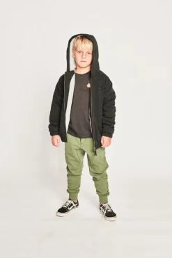 RUGGED SHERPA ZIP UP HOODIE JACKET