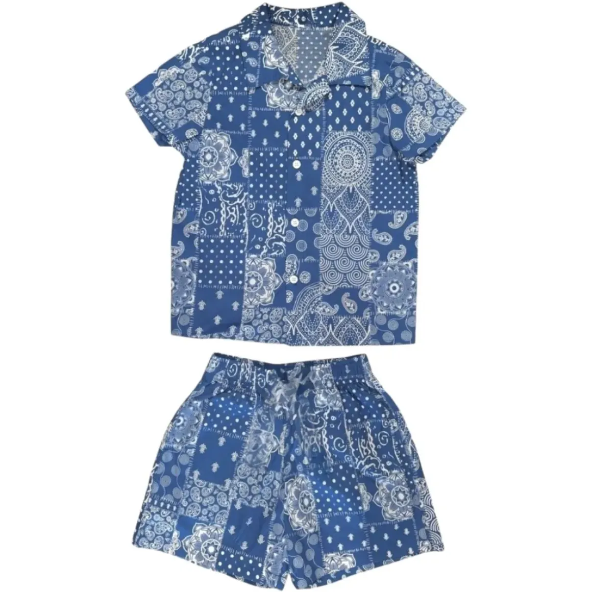 RYDER BANDANA BUTTON DOWN AND SHORTS SET
