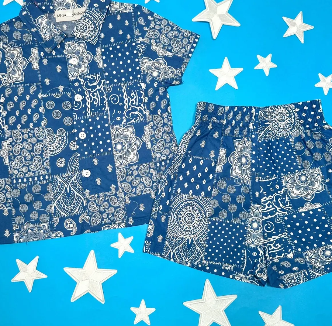 RYDER BANDANA BUTTON DOWN AND SHORTS SET