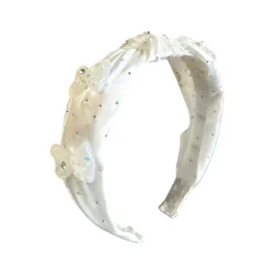 SATIN CRYSTAL BOW HEADBAND