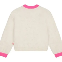 SEQUIN HEART KNIT SWEATER