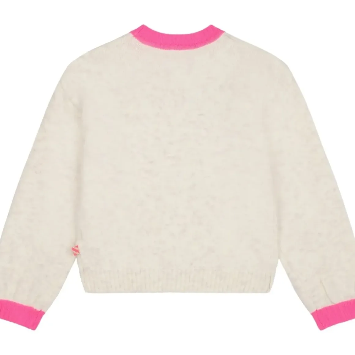 SEQUIN HEART KNIT SWEATER