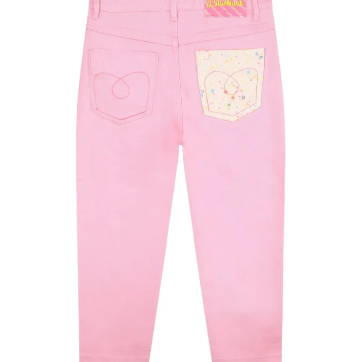 SEQUIN POCKET DENIM PANTS