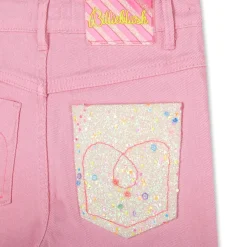 SEQUIN POCKET DENIM PANTS