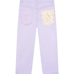 SEQUIN POCKET DENIM PANTS