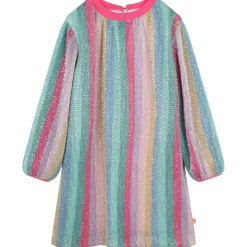 SEQUIN RAINBOW PLEATED DRESS
