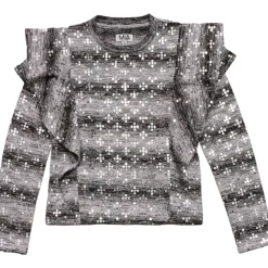 SEQUIN RUFFLE SWEATER