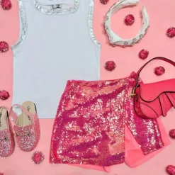 SEQUIN SKORT (SKIRT W/ SHORTS)
