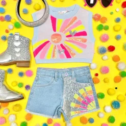 SEQUIN SUN TSHIRT