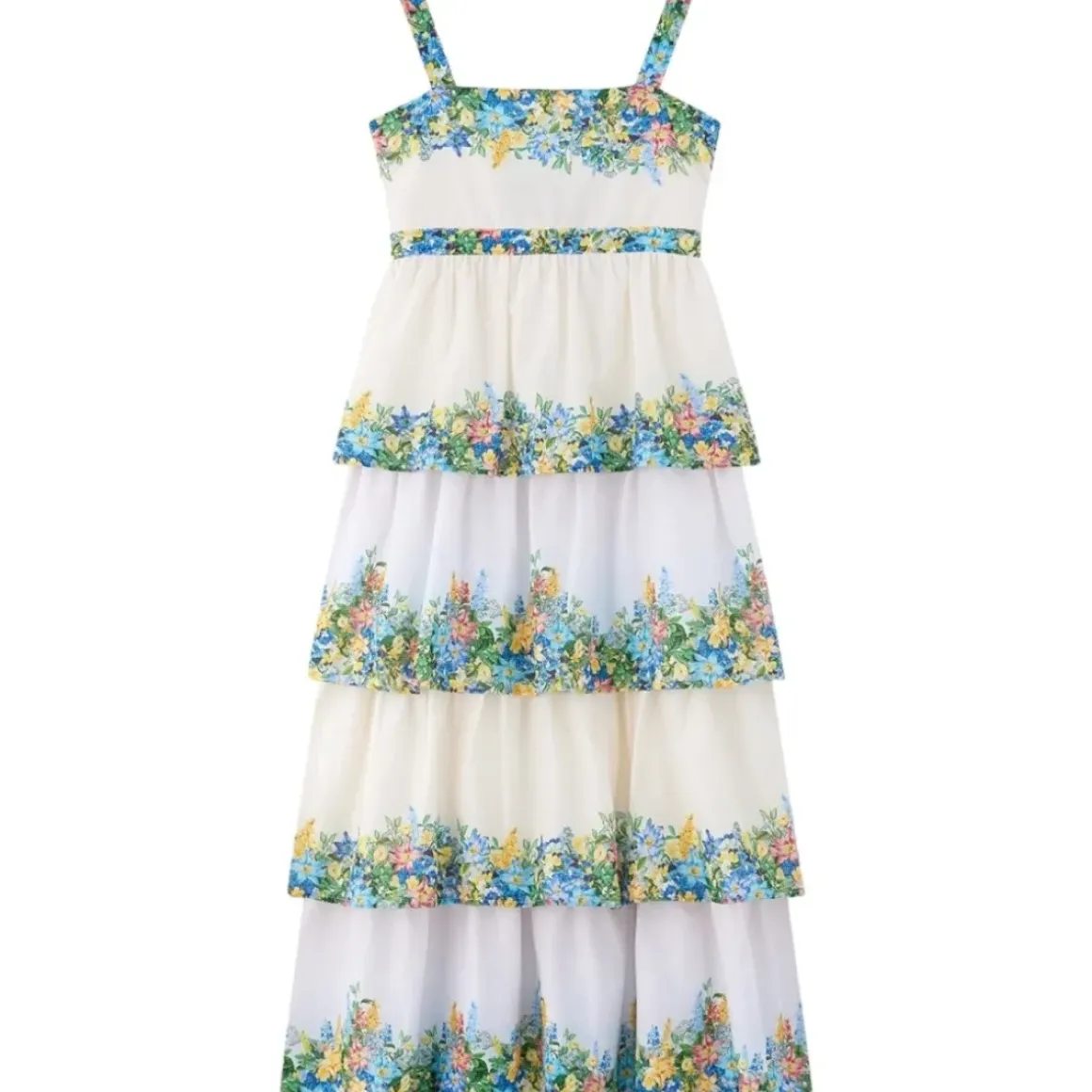 SERENITY EMBROIDERED FLORAL MAXI DRESS