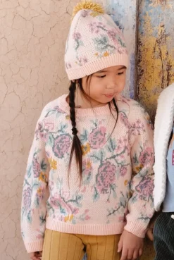 SEYLAN FLOWERS KNITTED SWEATSHIRT