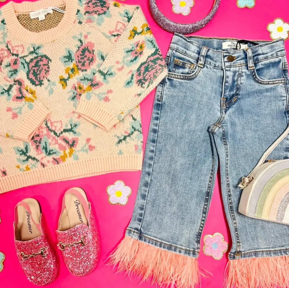 SEYLAN FLOWERS KNITTED SWEATSHIRT