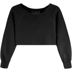 SHANE OFF THE SHOULDER CROP SWEATSHIRT