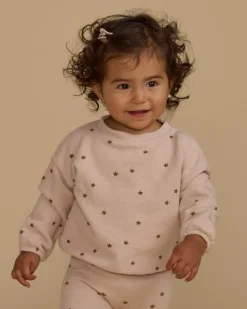 SHELL STARS SPONGEY KNIT SWEATSHIRT AND LEGGINGS SET