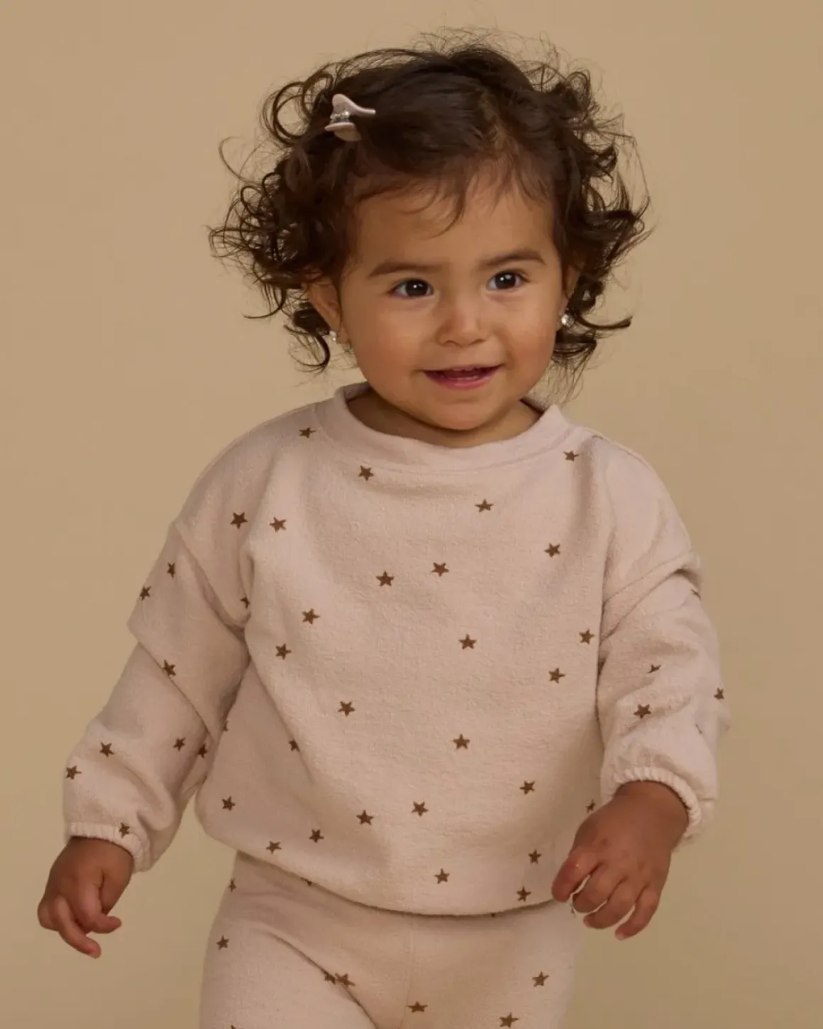 SHELL STARS SPONGEY KNIT SWEATSHIRT AND LEGGINGS SET