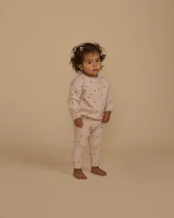 SHELL STARS SPONGEY KNIT SWEATSHIRT AND LEGGINGS SET